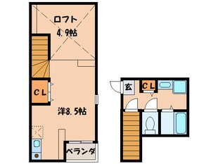 メザニ－Ｋ周船寺の物件間取画像